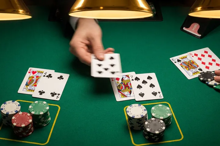 Play both hands in Blackjack Switch