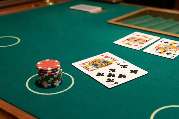 Both cards up in Double Exposure Blackjack