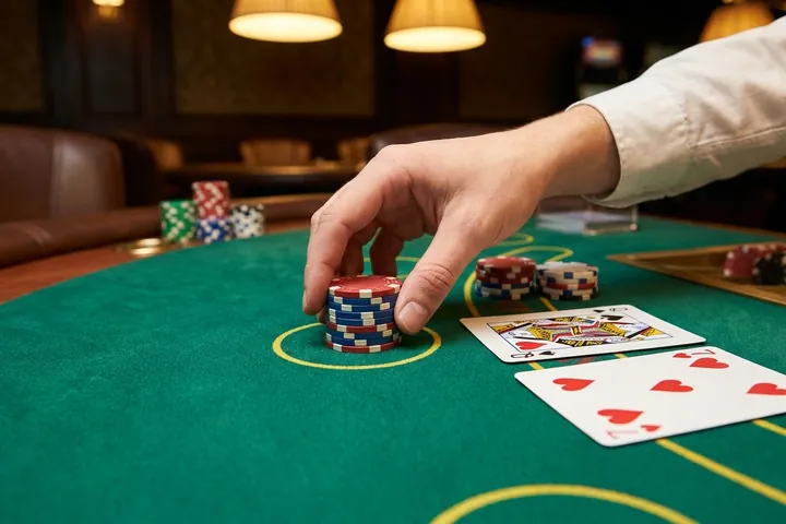 Place two bets in Perfect Pairs Blackjack