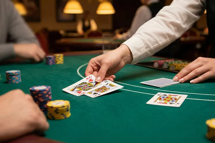 Make a poker hand in 21+3 Blackjack