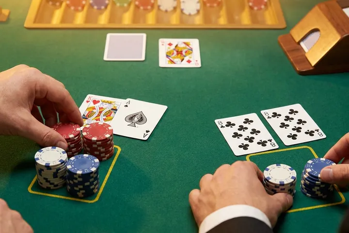 Double and split in Vegas Downtown Blackjack