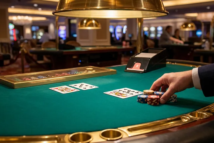 Dealer stands on 17 in Vegas Strip Blackjack